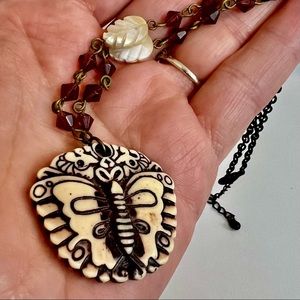 Vintage Butterfly Necklace